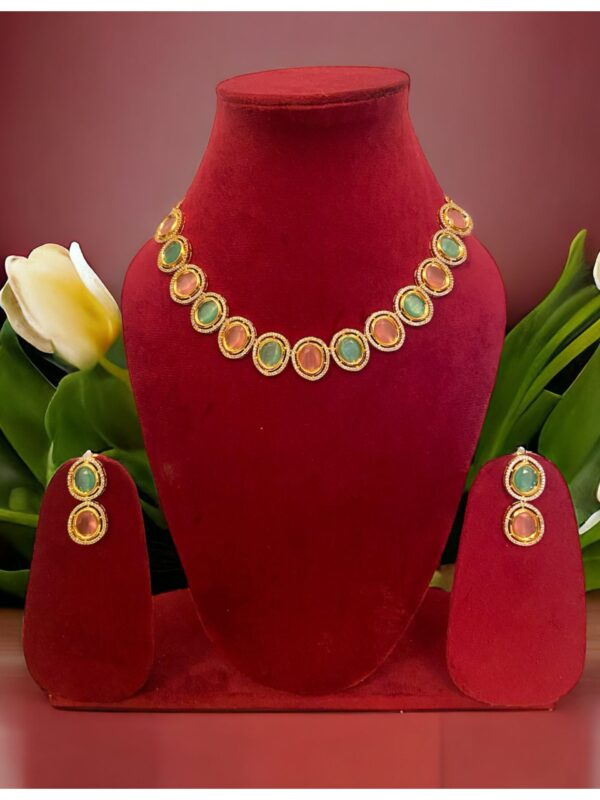 MultiColour Oval AD Necklace - Image 2