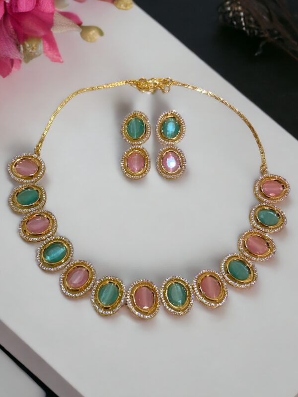 MultiColour Oval AD Necklace
